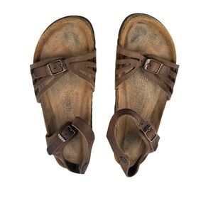 Unique Birkenstock Brown Strappy Leather Sandals
